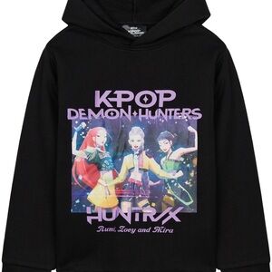 KPOP Demon Hunters Kids Hoodie - Black